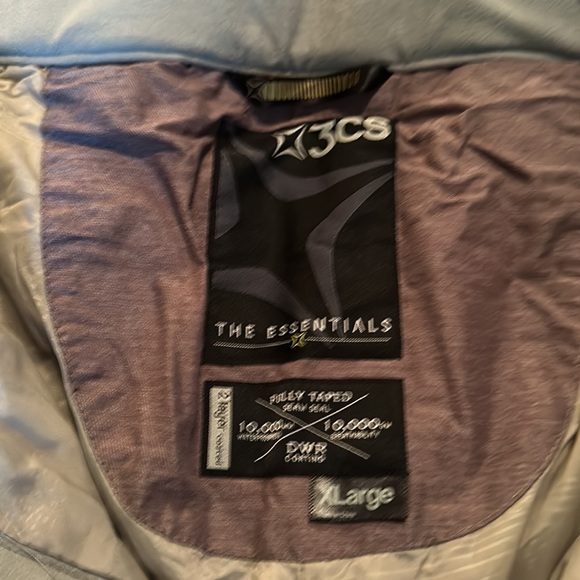 3CS Essentials Ski Jacket (L) + Pants (XL) - Grey Men's - Picture 2 of 9